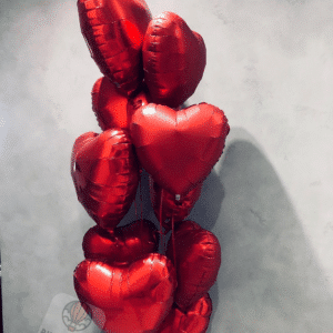 Шарики для любимой, набор на день святого Валентина, набор из красных сердец, сердца с гелием